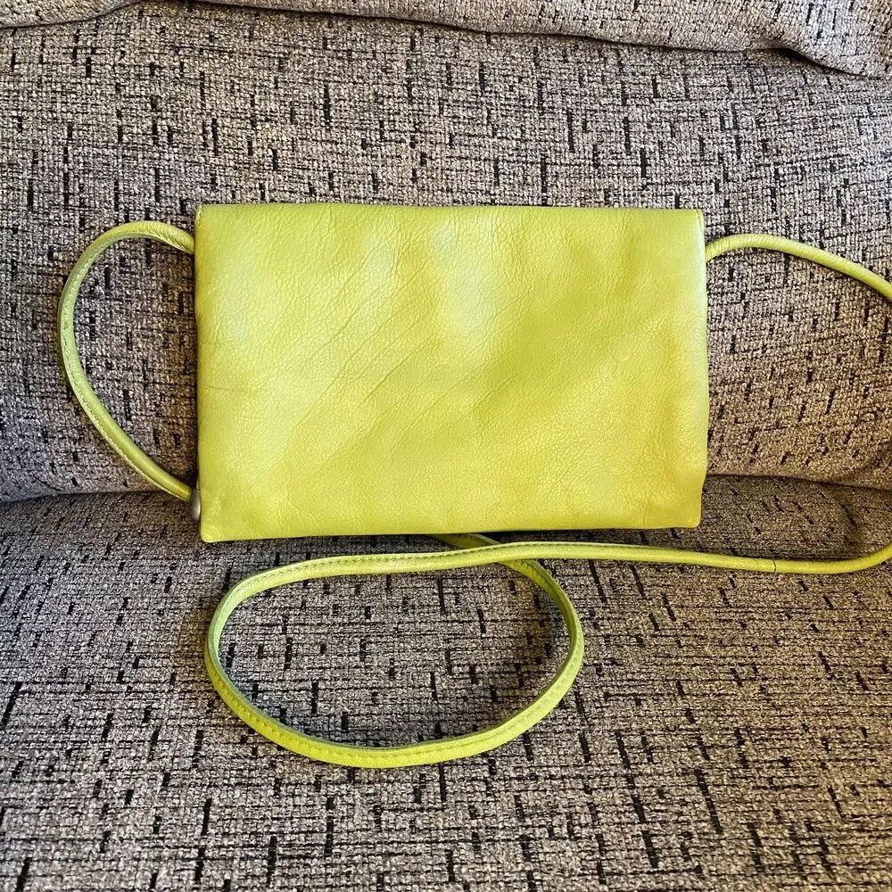Free People Nicola Leather Crossbody Bag Green Small Shoulder Purse NWOT